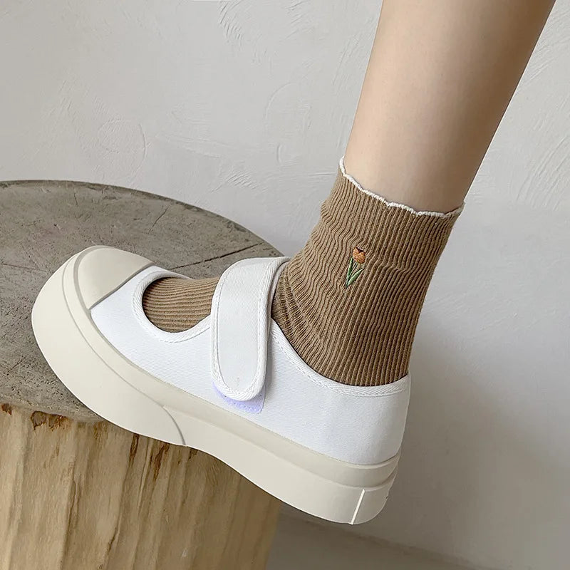 Autumn Embrace Crew Socks