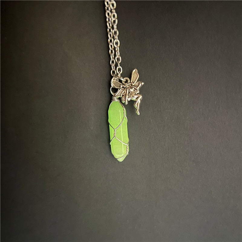 Fairy Grunge Crystal Necklace