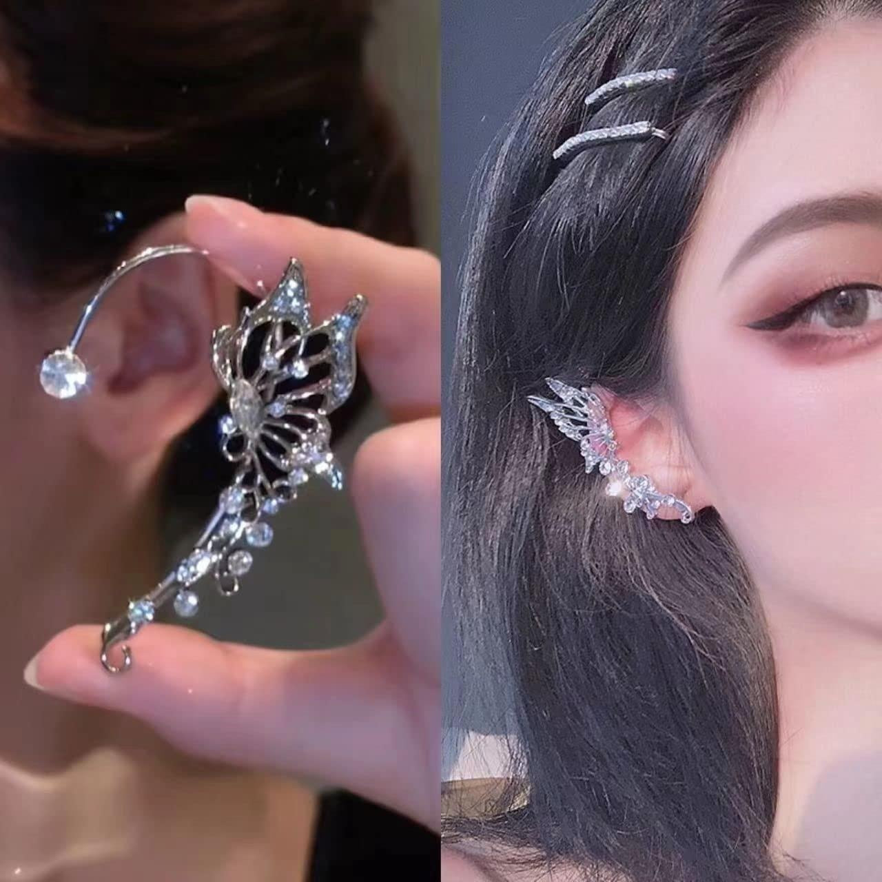 Fairycore Butterfly Ear Cuff Elf Earring