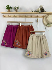Folklore Fancy Embroidered Shorts