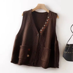 Cinnamon Stitch Crafted Vest