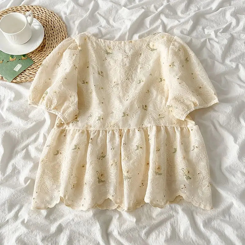 Buttercream Dream Tiered Blouse