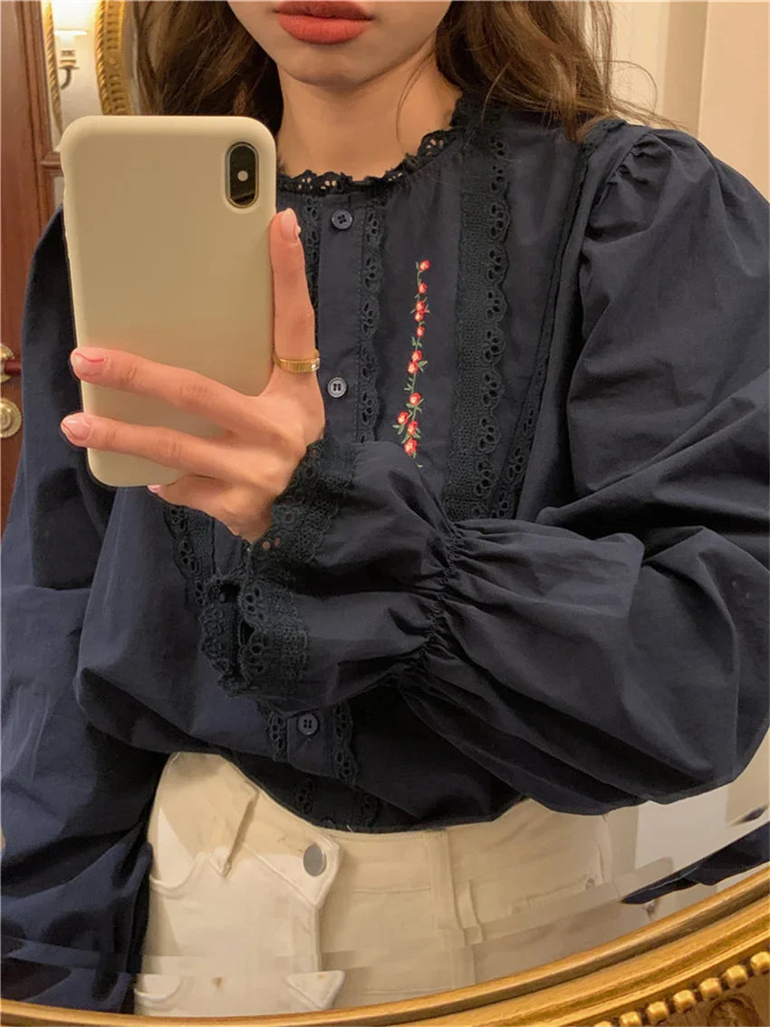 Bohemian Rhapsody Embroidered Blouse
