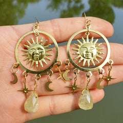 Crystal Teardrop Dangle Earrings