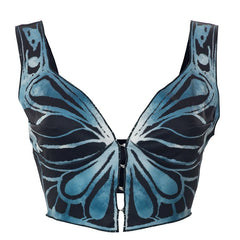Fairy Grunge Butterfly Crop Top