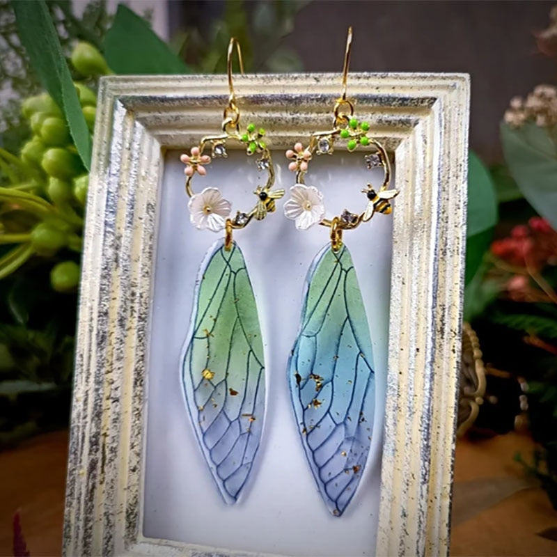 Bee Fairy Wings Earrings