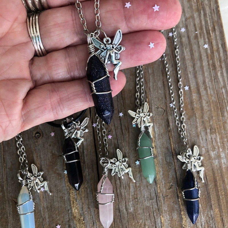 Fairy Grunge Crystal Necklace