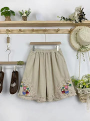 Folklore Fancy Embroidered Shorts
