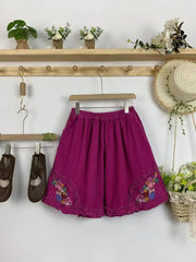 Folklore Fancy Embroidered Shorts