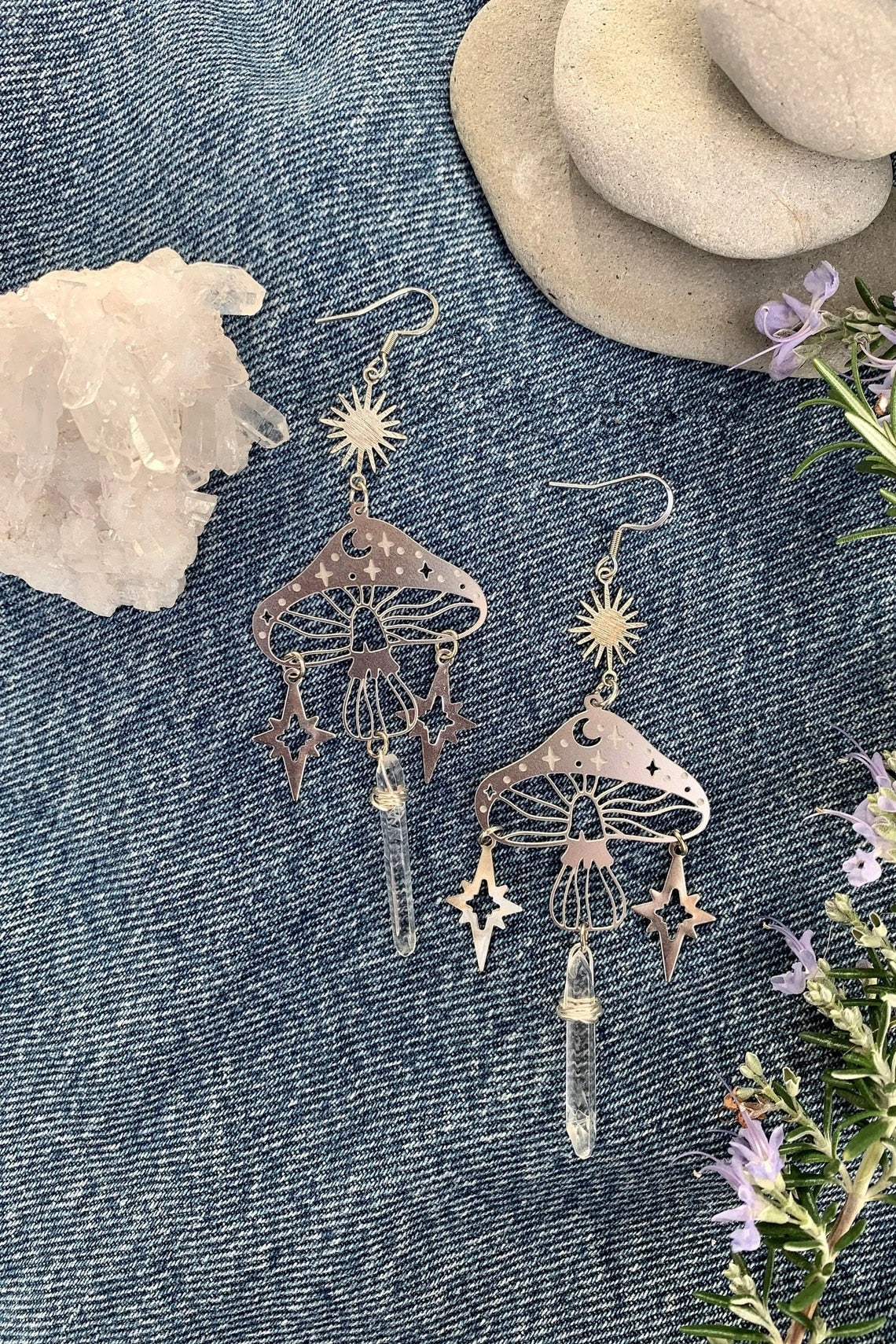 Celestial Mushroom Earrings