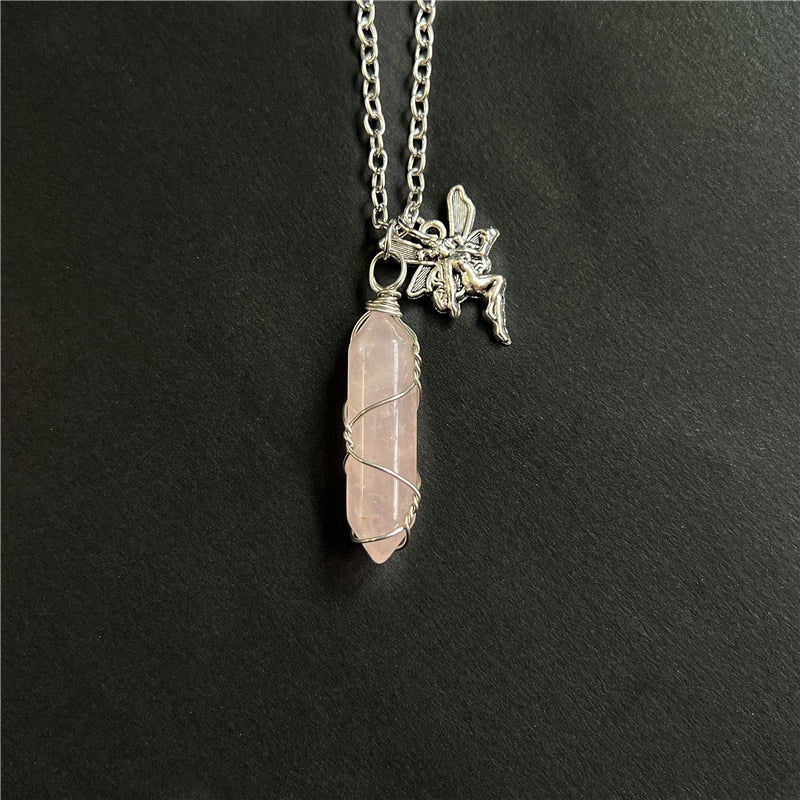 Fairy Grunge Crystal Necklace