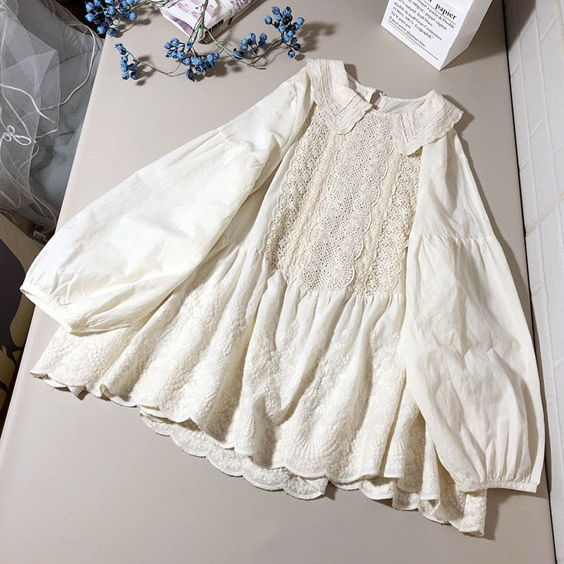 Lace Edwardian Pan Collar Blouse