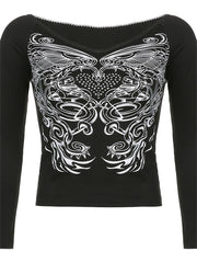 Fairy Grunge Floral Crop Top