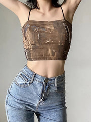 Fairy Grunge Tie Dye Crop Top