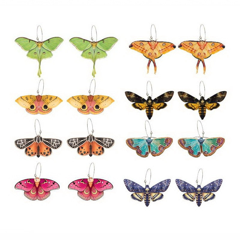 Fairycore Acrylic Butterfly Earrings