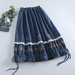 Boho Breeze Embroidered Skirts