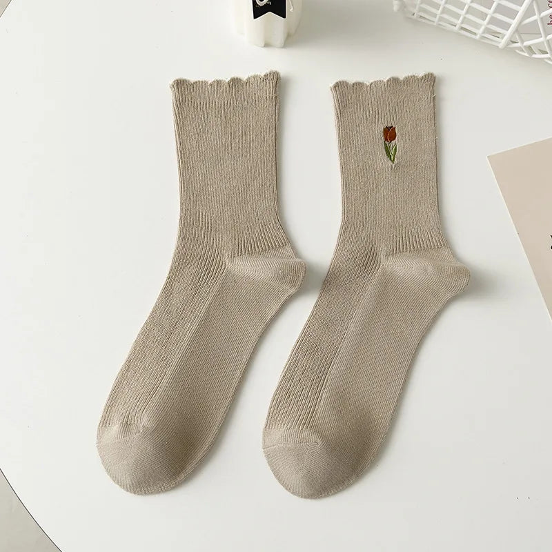 Autumn Embrace Crew Socks