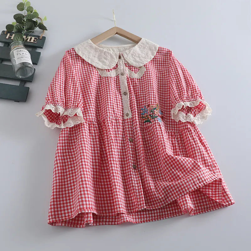 Cute gingham blouse