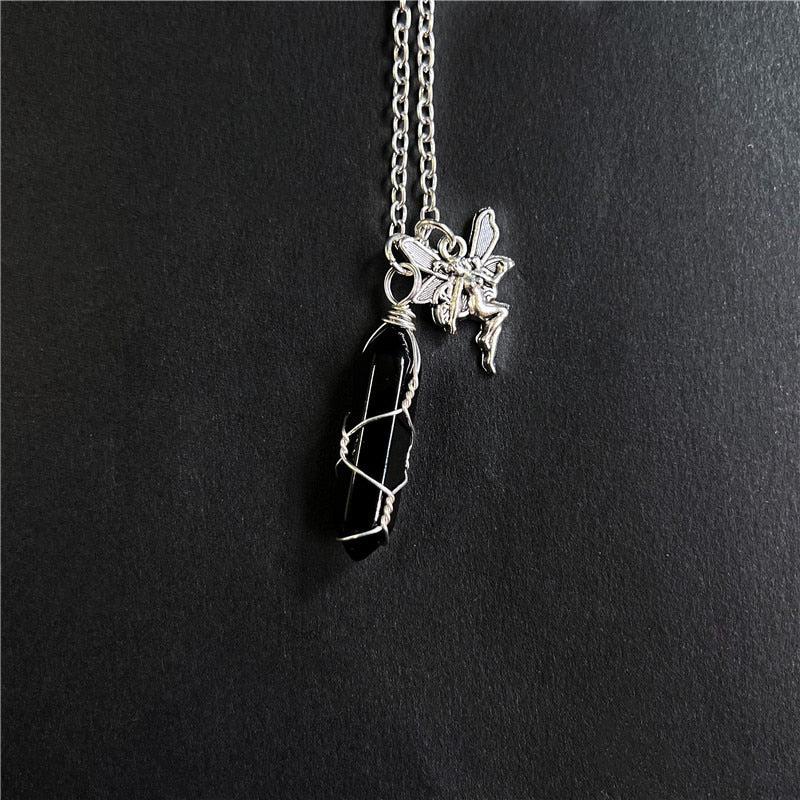Fairy Grunge Crystal Necklace