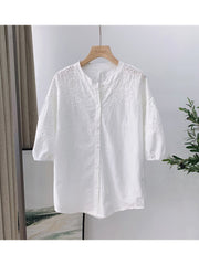 Hollow Out Vintage Blouse