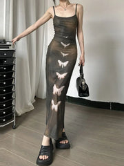 Butterfly Print Grunge Fairy Dress