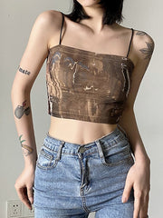 Fairy Grunge Tie Dye Crop Top