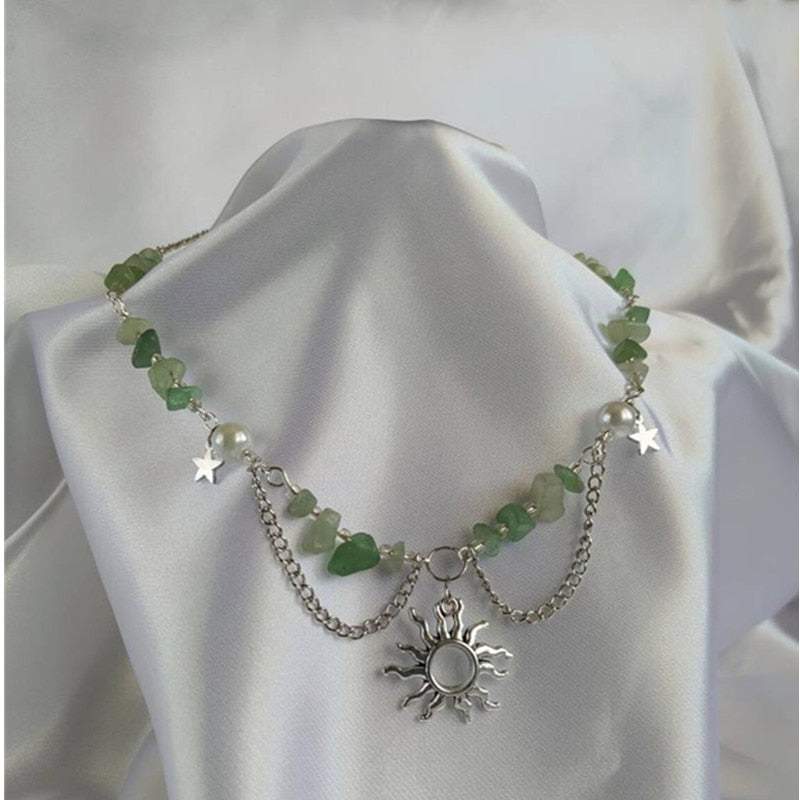 Fairycore Natural Stone Necklace
