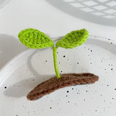 Goblincore Hand-Woven Grass Hairpin