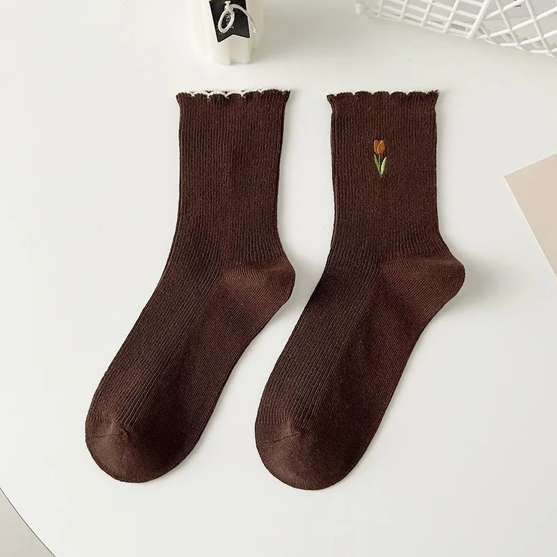 Autumn Embrace Crew Socks