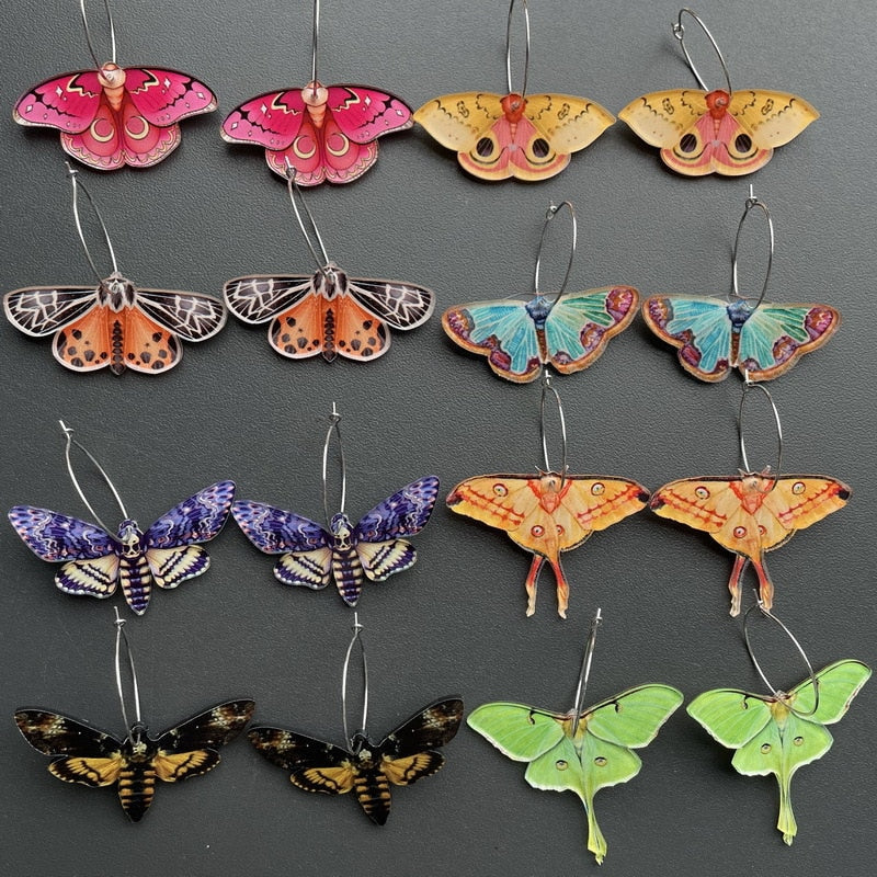 Fairycore Acrylic Butterfly Earrings