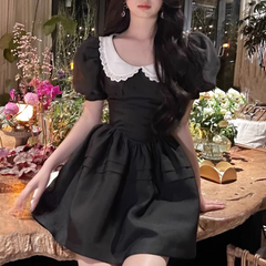 Retro Dollhouse Puff Dress ~ HANDMADE