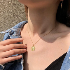 y2k coin necklace