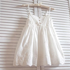 Embroidered Cotton Lace Dress