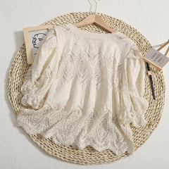 Cotton Puff Sleeve Cover-Up
