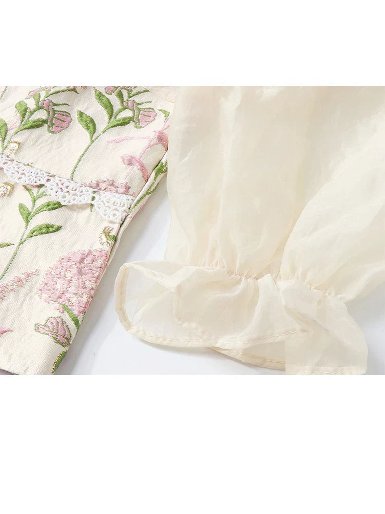 Blossom Blush Puff-Sleeve Top