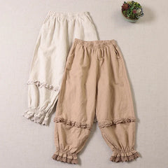 Cotton Linen Victorian Pants