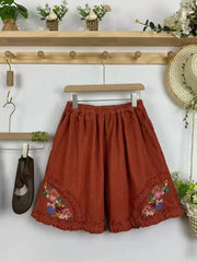 Folklore Fancy Embroidered Shorts