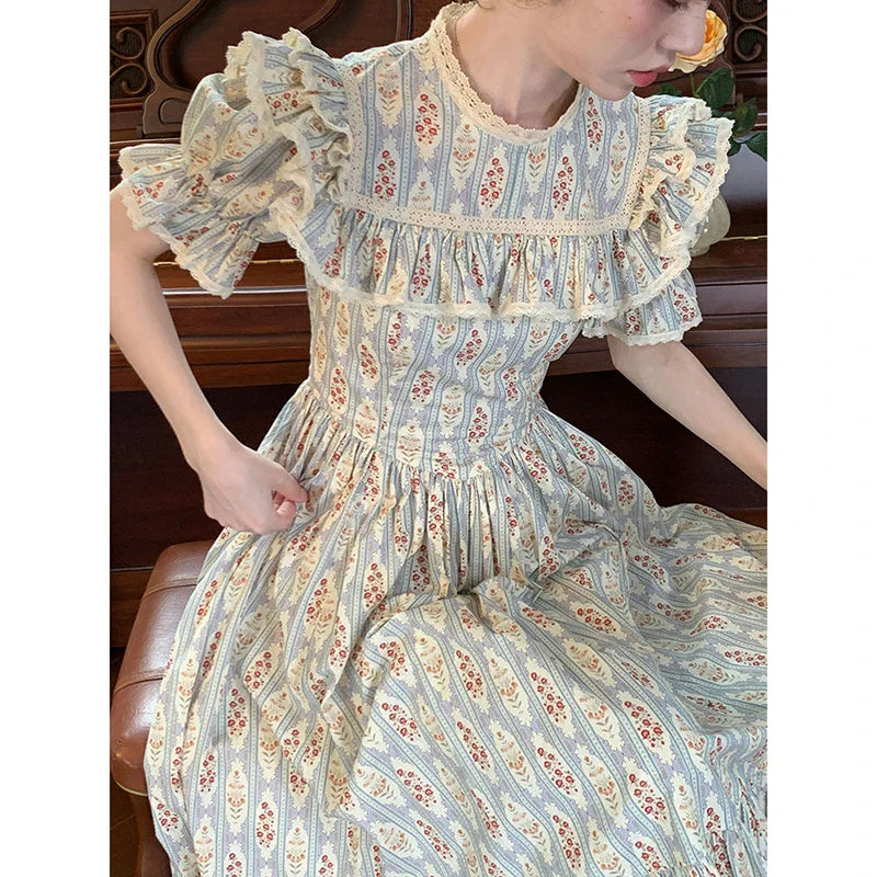 Floral A-Line Fashion Dress