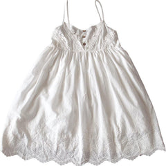 Embroidered Cotton Lace Dress