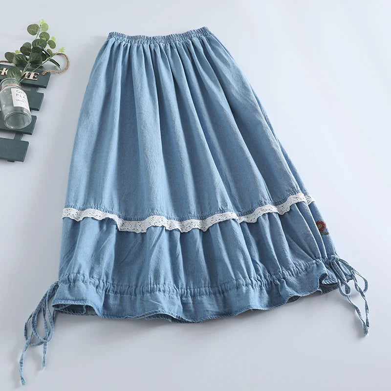 Boho Breeze Embroidered Skirts