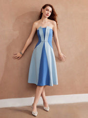 Stylish Colorblock Tube Dress: A Premium Choice for Women