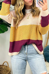 Colorblock Stripe Sweater