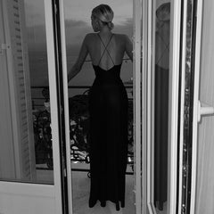 Blossom Bliss Deep V-Neck Maxi Dress