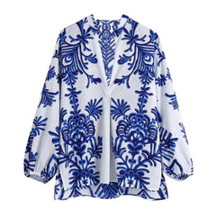 Venice Floral Long Sleeve Blouse