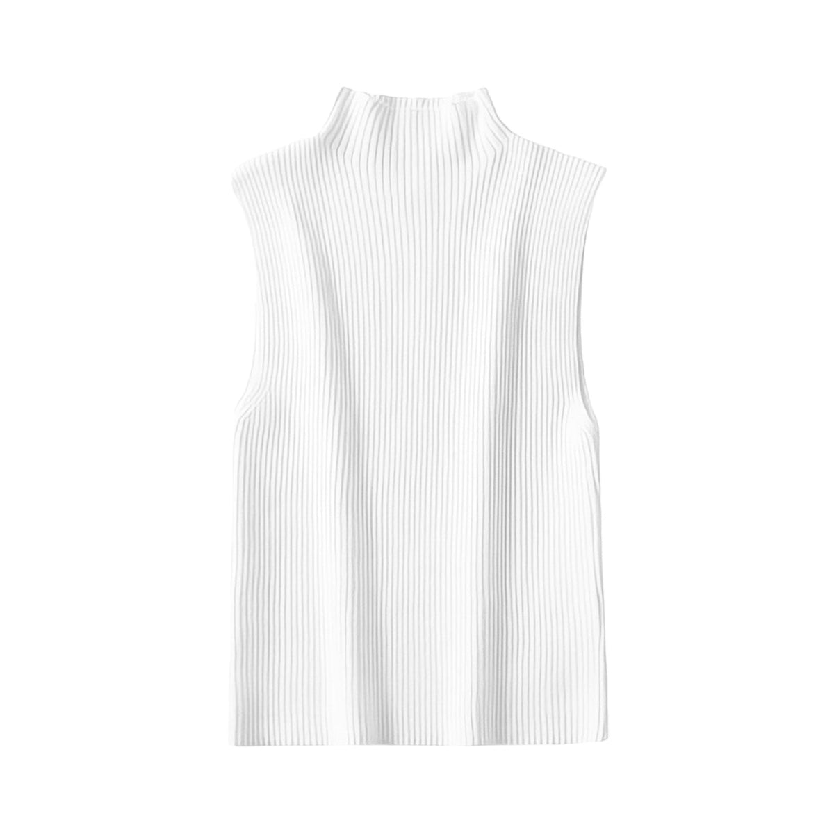 White Knit Tank Top