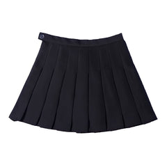 Black Pleated Mini Skirt