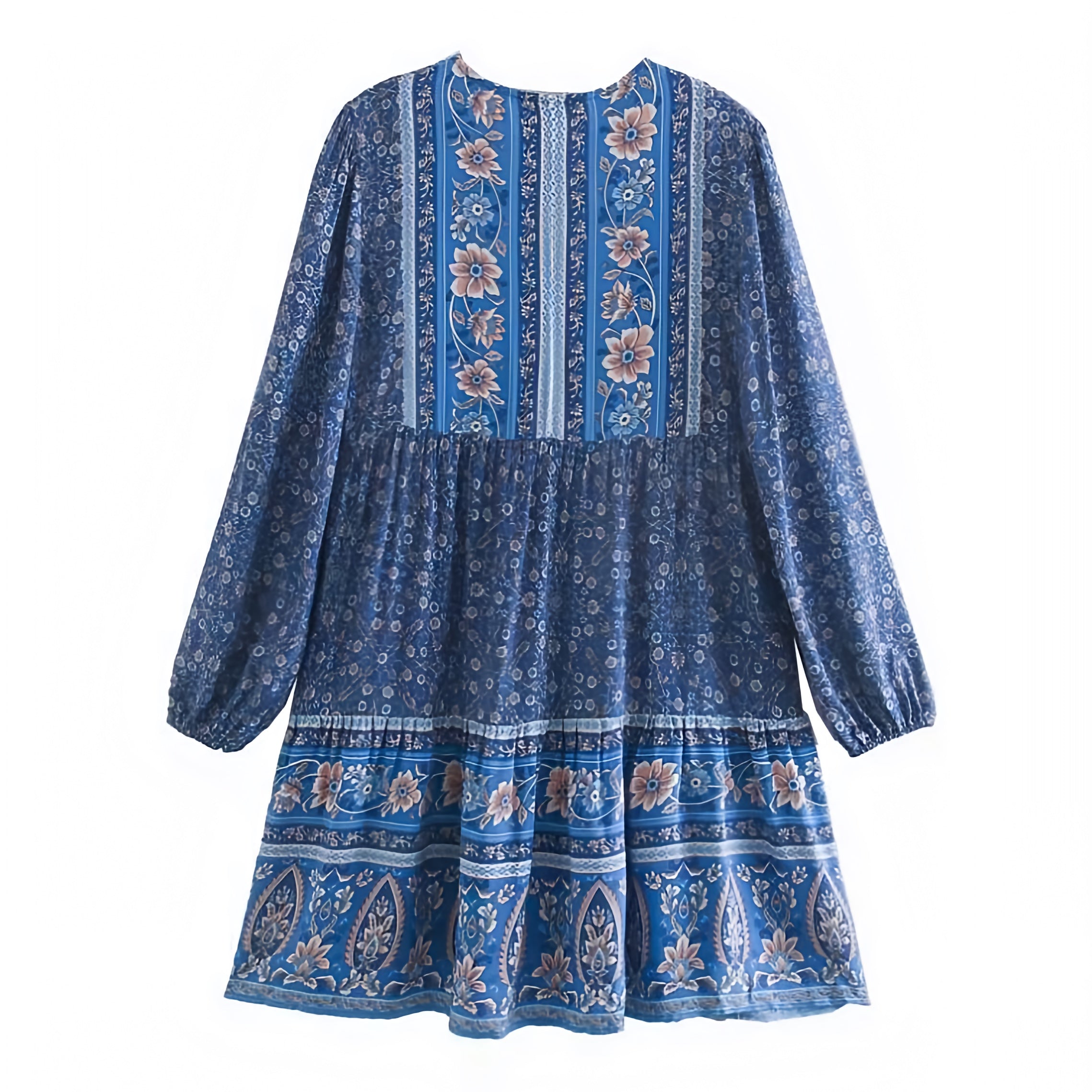 Calista Boho Long Sleeve Mini Dress