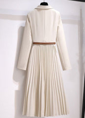 TARRA BLAZER PLEATED DRESS