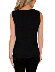 Fashion V neck Cardigan Vests