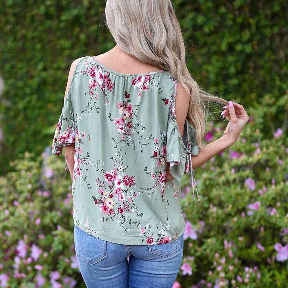Fashion V neck Short sleeve T-Shirts